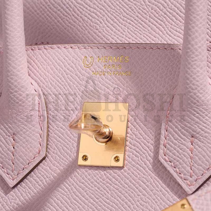 H**me5 BIRKIN 25 EPSOM ROSE-GOLD HARDWARE ROSE SAKURA 635247 (25*20*13cm) Master Quality